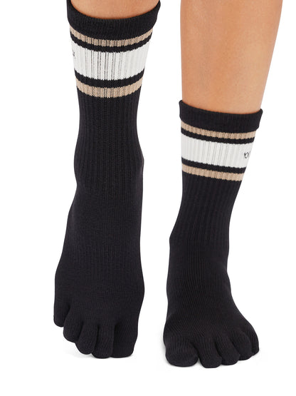 [ToeSox] 中筒（全趾）防滑袜/瑜伽普拉提袜 防滑中筒袜 长度 25SS_D3