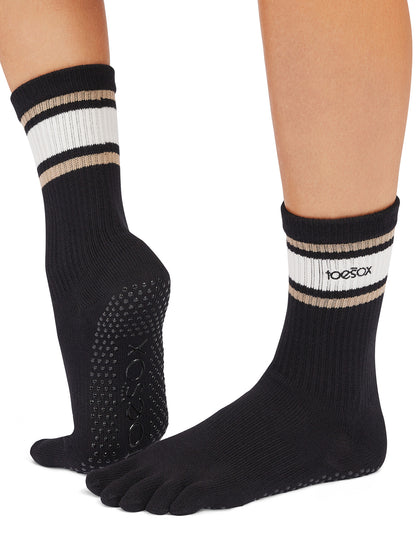 [ToeSox] 中筒（全趾）防滑袜/瑜伽普拉提袜 防滑中筒袜 长度 25SS_D3