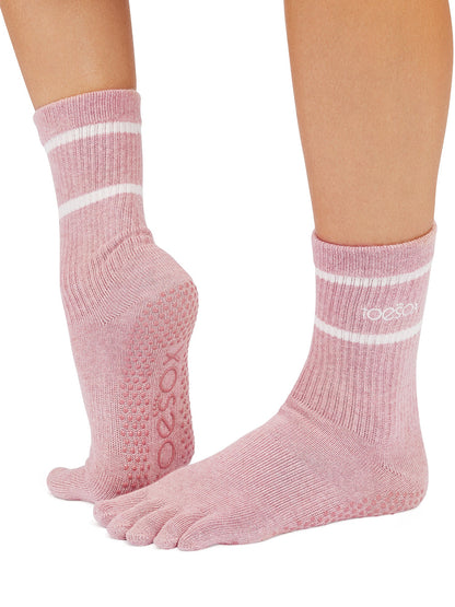 11% OFF [SALE] [ToeSox] Crew (Full-Toe) Grip Socks / Yoga Pilates Non-slip Socks Crew Length [SOFF] 2501