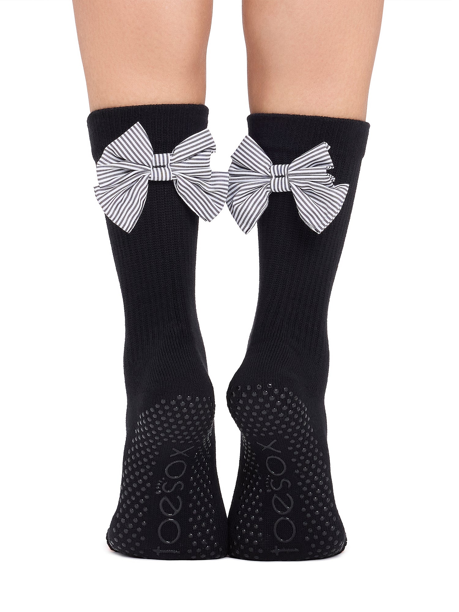 [ToeSox] Crew クルー（Full-Toe／つま先あり） グリップ ソックス／ ヨガ ピラティス 滑り止め付 靴下 クルー丈 26SS_D1