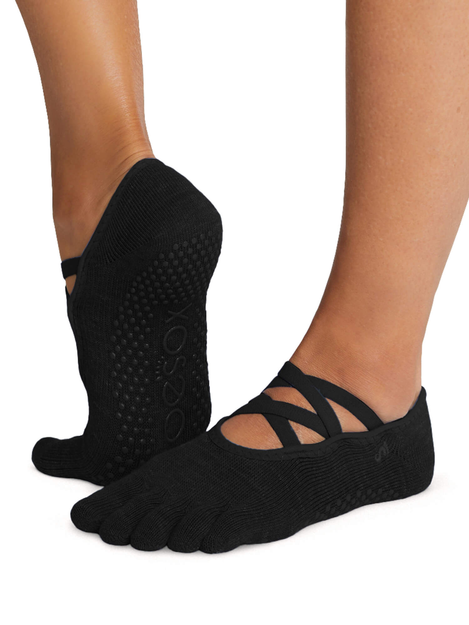 [ToeSox] Elle Tec エル テック（Full-Toe／つま先あり） テック グリップ ソックス／ ヨガ ピラティス 滑り止め付 靴下 25FW_D1 CORE