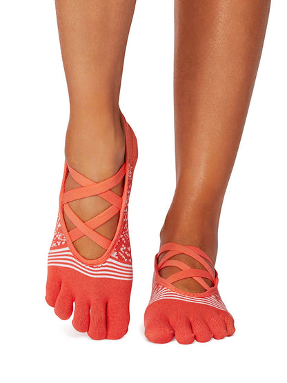 [ToeSox] Elle Tec エル テック（Full-Toe／つま先あり） テック グリップ ソックス／ ヨガ ピラティス 滑り止め付 靴下 25FW_D1 CORE