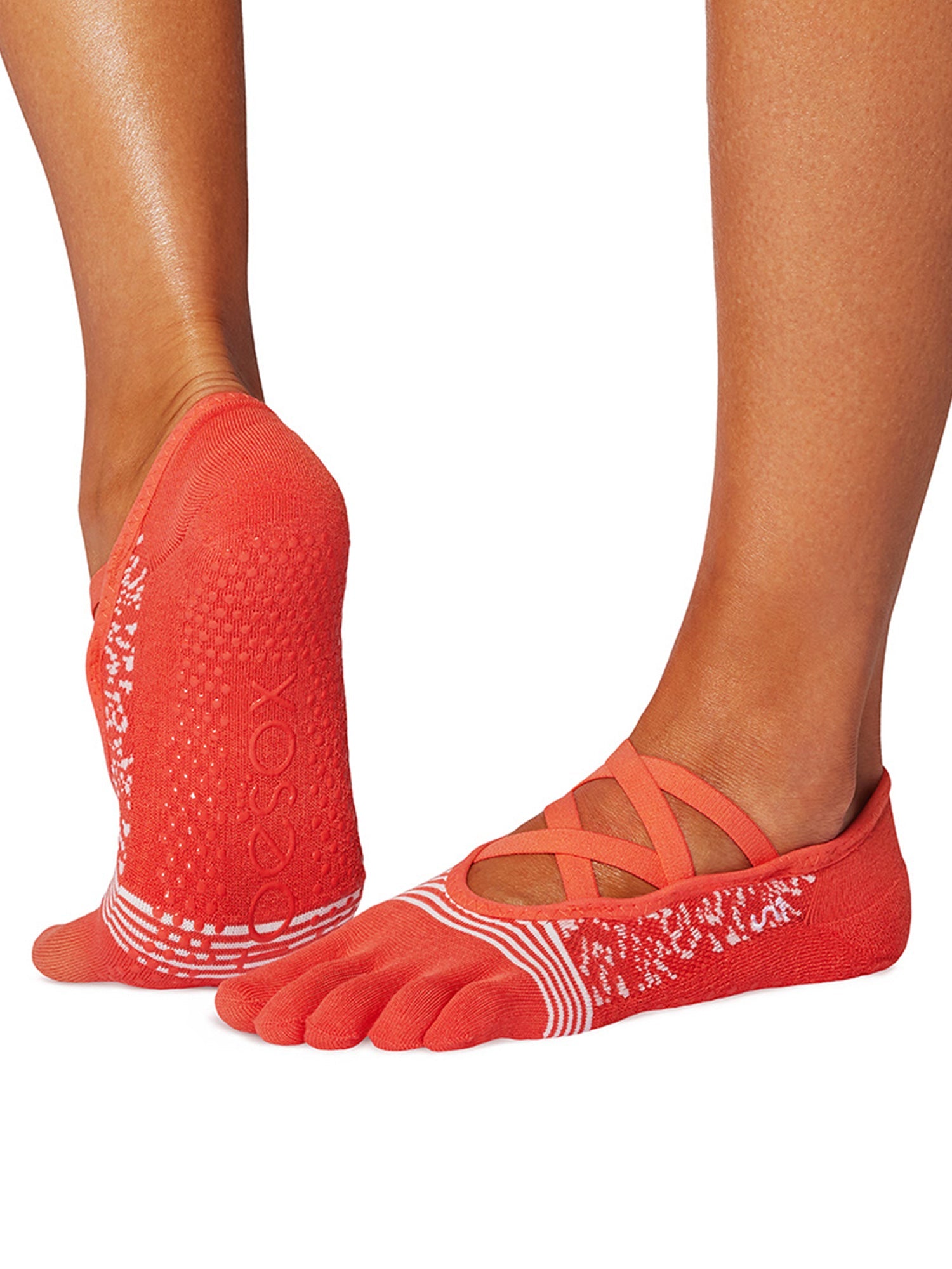 [ToeSox] Elle Tec エル テック（Full-Toe／つま先あり） テック グリップ ソックス／ ヨガ ピラティス 滑り止め付 靴下 25FW_D1 CORE