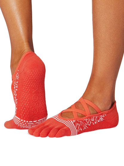 [ToeSox] Elle Tec エル テック（Full-Toe／つま先あり） テック グリップ ソックス／ ヨガ ピラティス 滑り止め付 靴下 25FW_D1 CORE