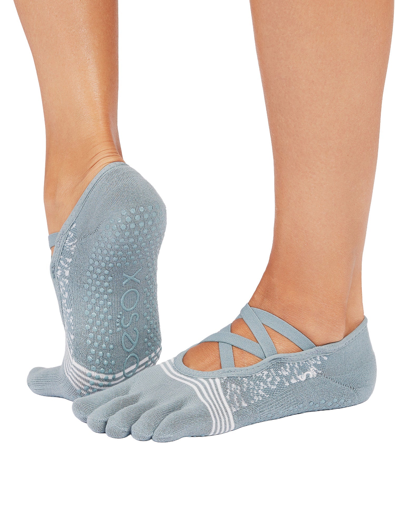 [ToeSox] Elle Tec Full-Toe Tech Grip Socks / Yoga Pilates Anti-Slip Socks 25SS_D2