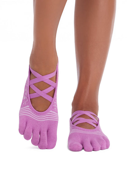 [ToeSox] Elle Tec Full-Toe Tech Grip Socks / Yoga Pilates Anti-Slip Socks 25SS_D2