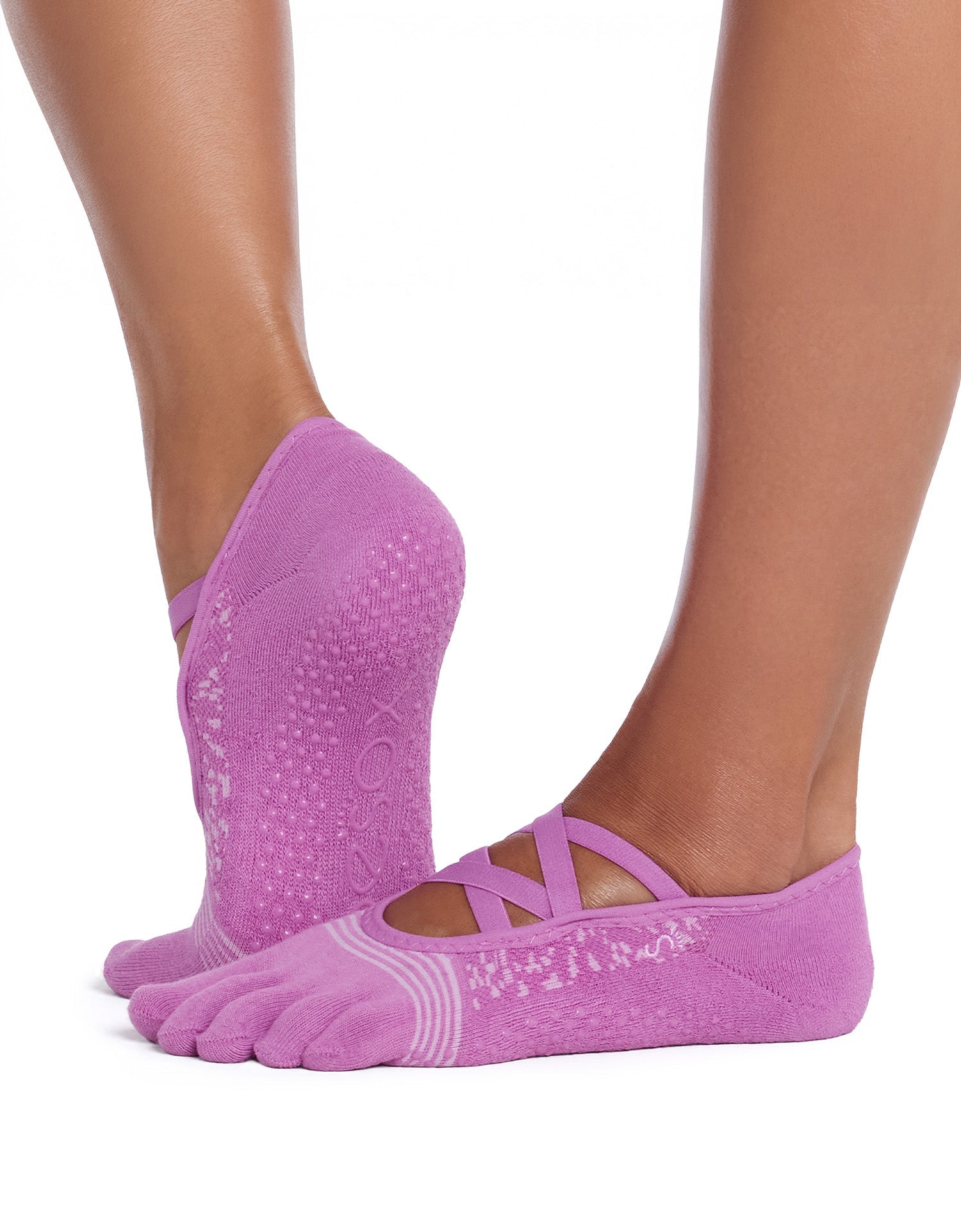 [ToeSox] Elle Tec Full-Toe Tech Grip Socks / Yoga Pilates Anti-Slip Socks 25SS_D2