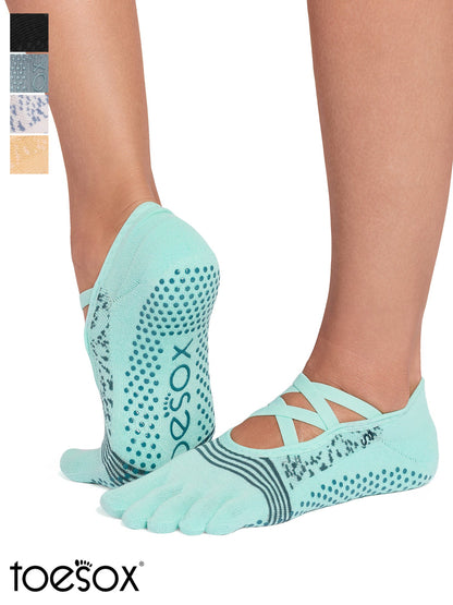 [ToeSox] Elle Tec Full-Toe Tech Grip Socks / Yoga Pilates Anti-Slip Socks 25SS_D2