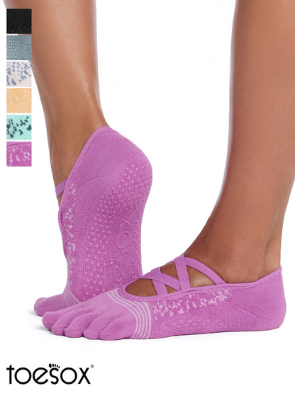 [ToeSox] Elle Tec Full-Toe Tech Grip Socks / Yoga Pilates Anti-Slip Socks 25SS_D2