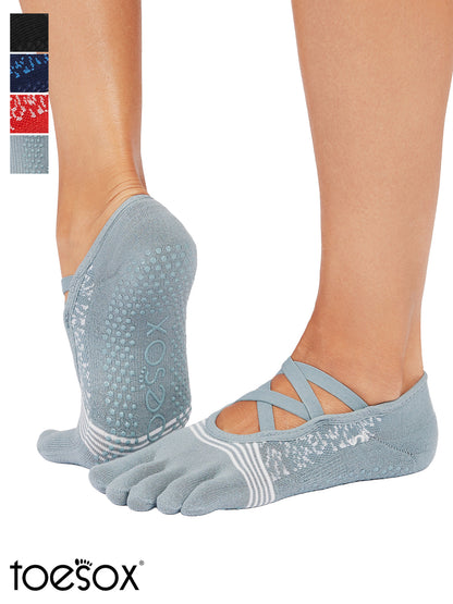 [ToeSox] Elle Tec エル テック（Full-Toe／つま先あり） テック グリップ ソックス／ ヨガ ピラティス 滑り止め付 靴下 25FW_D1 CORE