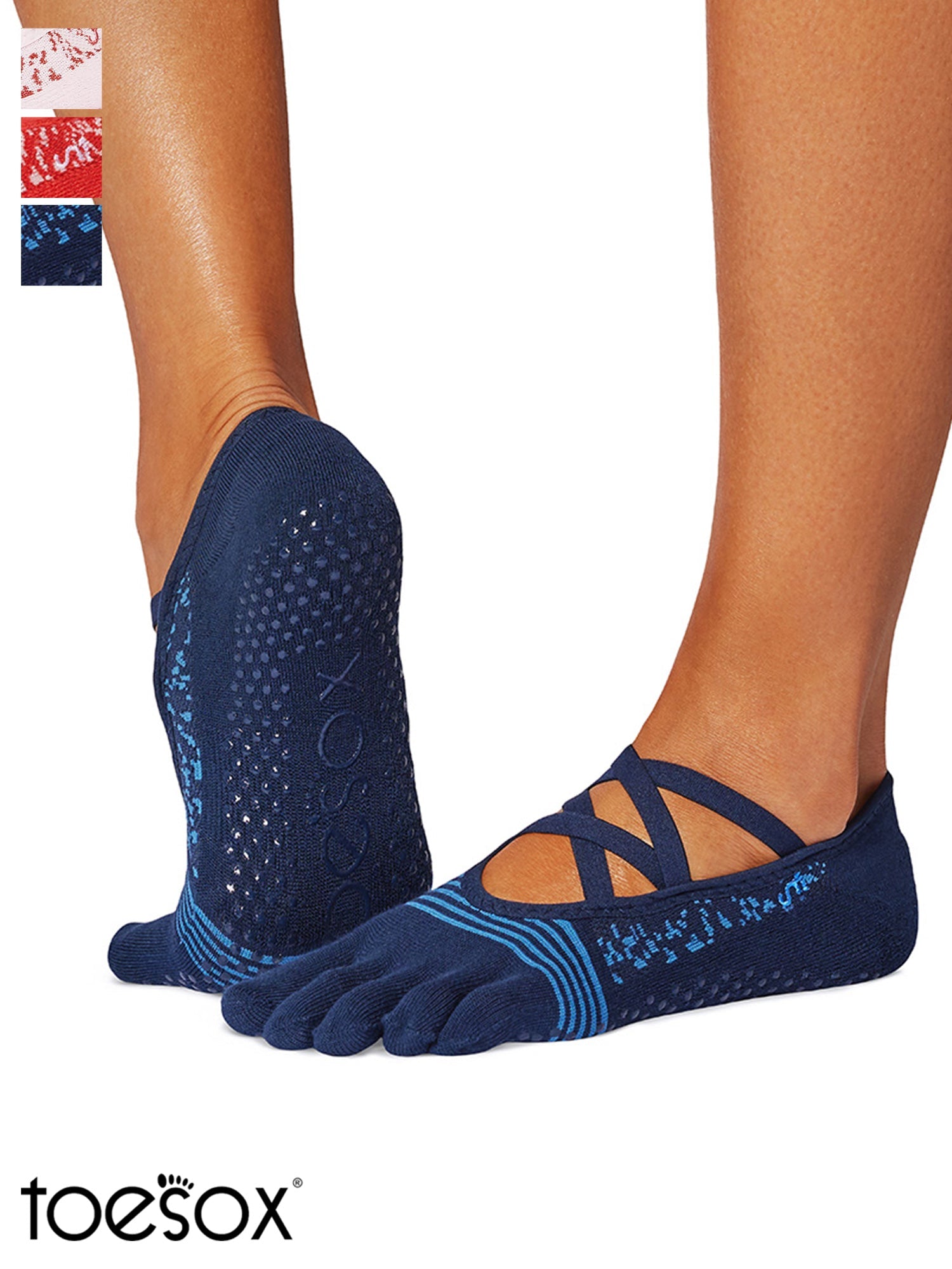 最大40%OFF[SALE][ToeSox] Elle Tec エル テック（Full-Toe／つま先あり） テック グリップ ソックス／ ヨガ ピラティス 滑り止め付 靴下 [EX]