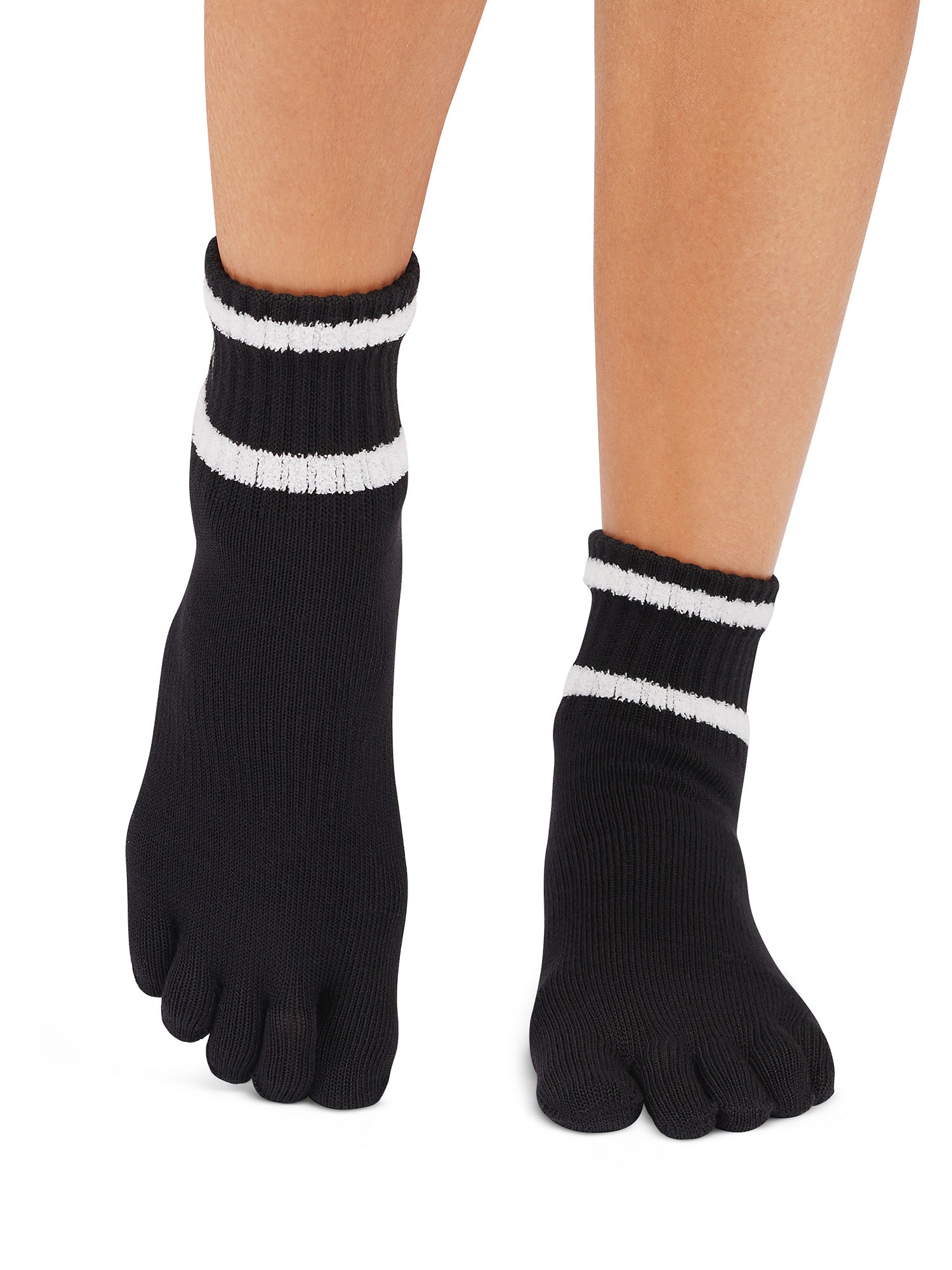 [ToeSox] Melody メロディー（Full-Toe／つま先あり） グリップ ソックス／ ヨガ ピラティス 滑り止め付 靴下 クルー丈 25FW_D3