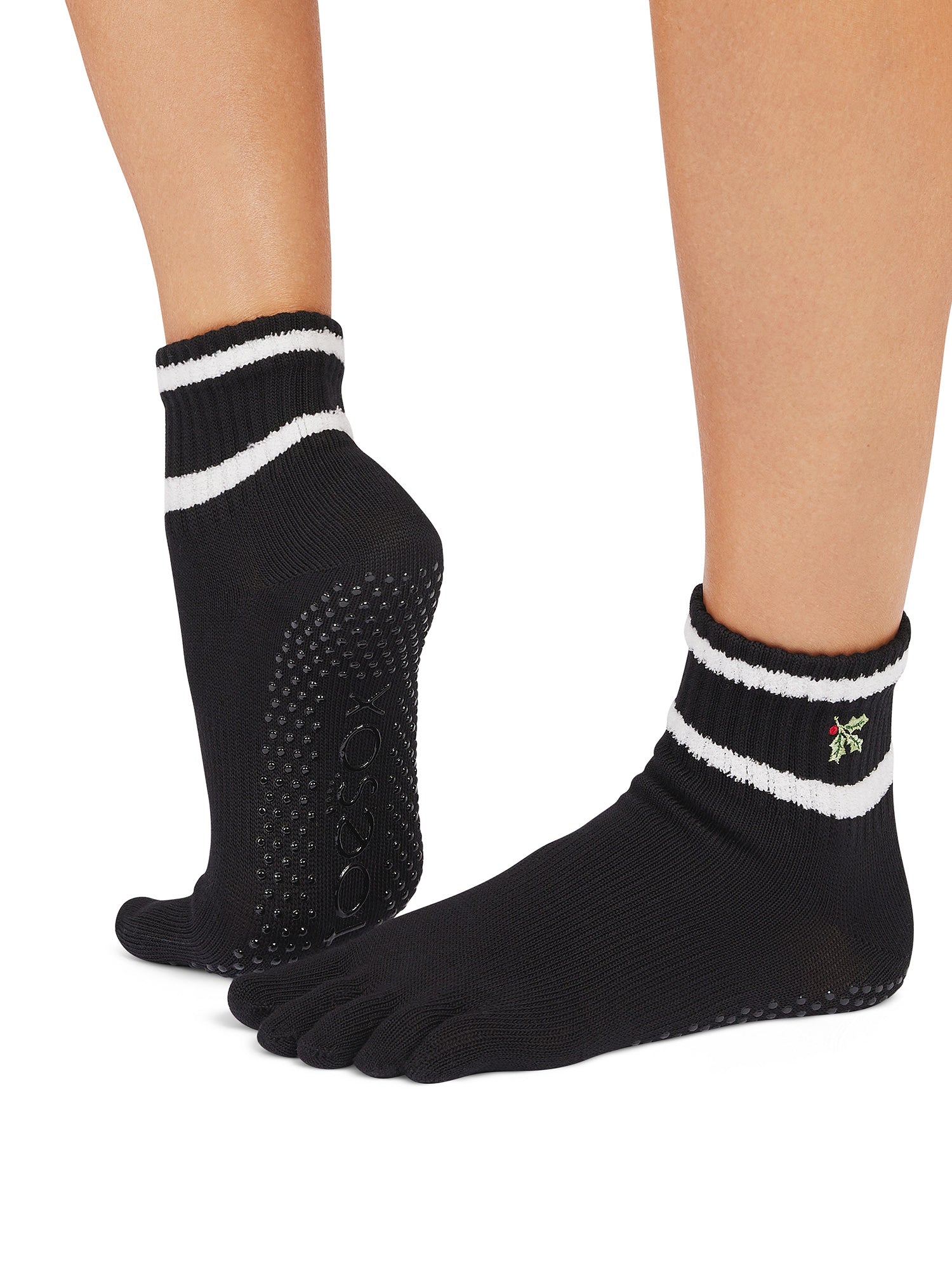 ピラティス　足指ストラップ　ソックス付き ToeSox] Ankle アンクル（Full-Toe／つま先あり）グリップ