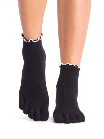 [ToeSox] Melody メロディー（Full-Toe／つま先あり） グリップ ソックス／ ヨガ ピラティス 滑り止め付 靴下 クルー丈 26FW_D1