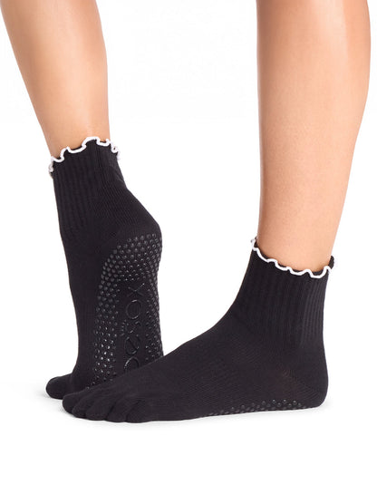 [ToeSox] Melody メロディー（Full-Toe／つま先あり） グリップ ソックス／ ヨガ ピラティス 滑り止め付 靴下 クルー丈 26FW_D1