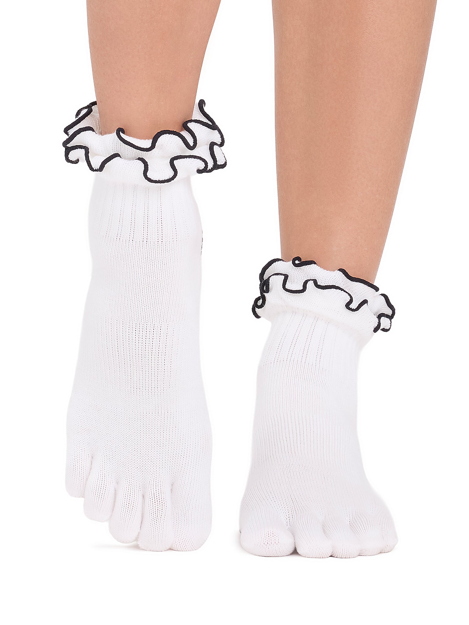 [ToeSox] Melody (Full-Toe) Grip Socks / Yoga Pilates Non-slip Socks Crew Length 25SS_D2
