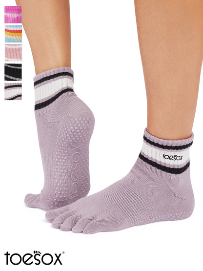 [ToeSox] Melody メロディー（Full-Toe／つま先あり） グリップ ソックス／ ヨガ ピラティス 滑り止め付 靴下 クルー丈 25FW_D3