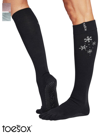 15%OFF[SALE][ToeSox] Scrunch スクランチ Knee High（Full-Toe／つま先あり） グリップ ソックス／ ヨガ ピラティス 滑り止め付 靴下 ハイソックス 2501