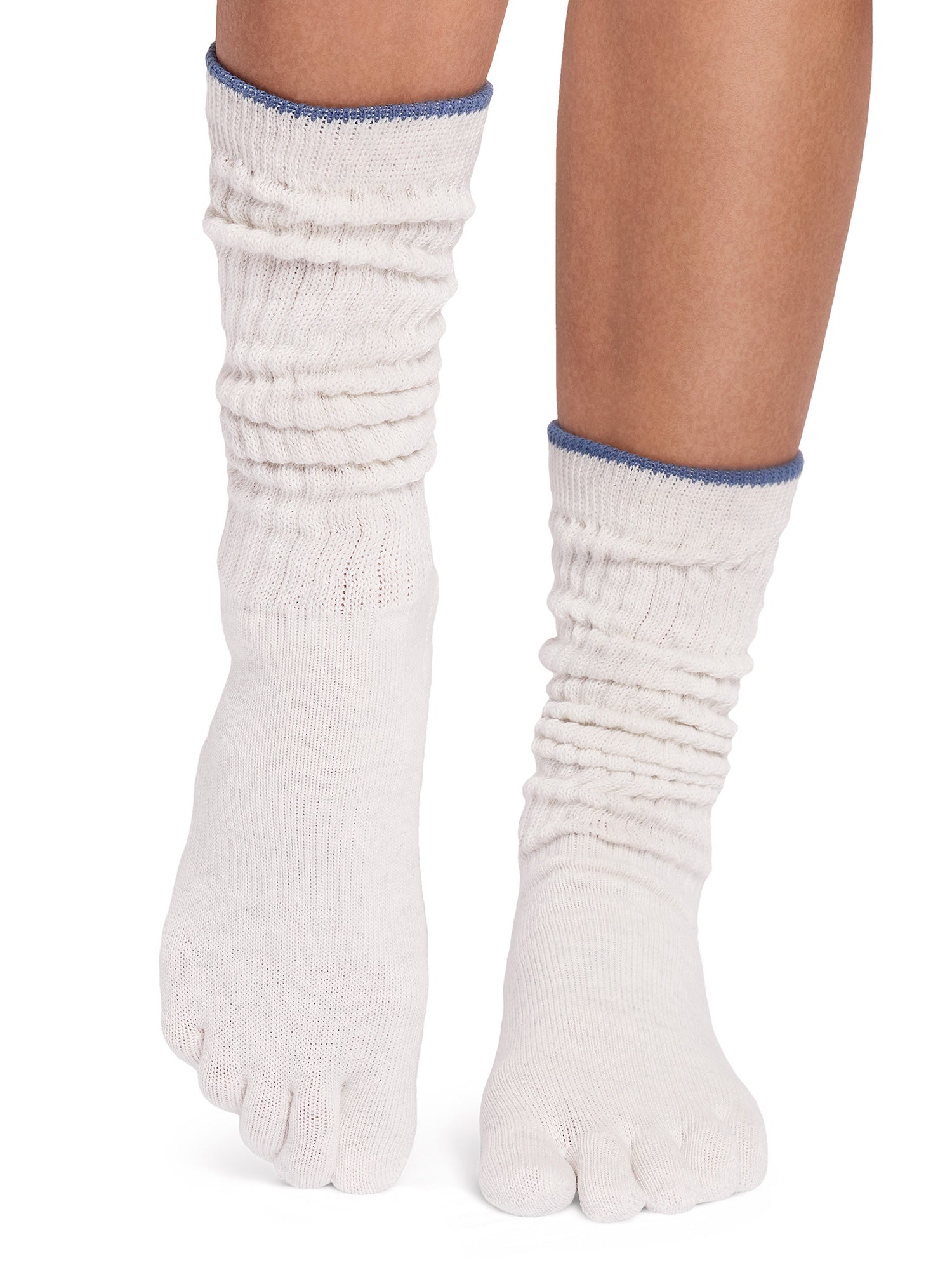 [ToeSox] Slouch スラウチ（Full-Toe／つま先あり） グリップ ソックス／ ヨガ ピラティス 滑り止め付 靴下 クルー丈 26SS_D2