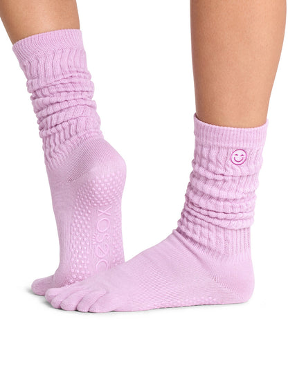 [ToeSox] Slouch（全趾）防滑袜/瑜伽普拉提袜 中筒袜 长度 25SS_D2