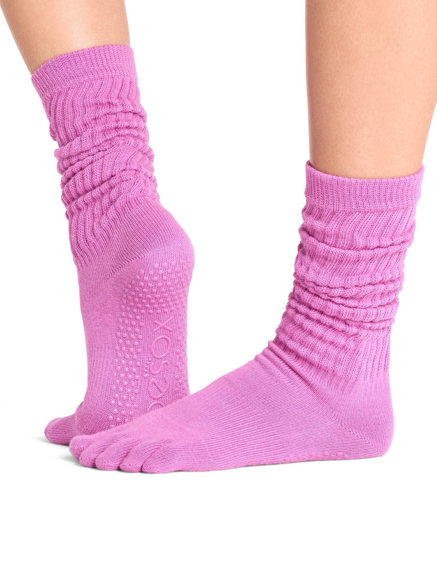 [ToeSox] Slouch（全趾）防滑袜/瑜伽普拉提袜 中筒袜 长度 25SS_D2