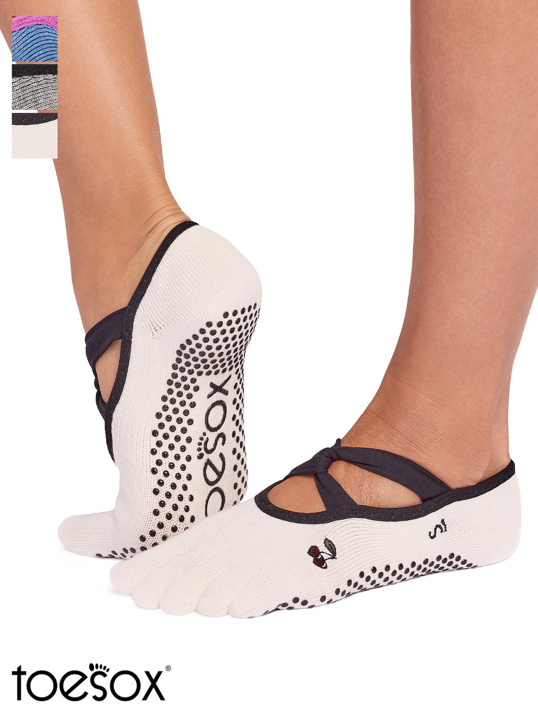 [ToeSox] Ivy アイビー（Full-Toe／つま先あり） グリップ ソックス ／ ヨガ ピラティス 滑り止め付 靴下 26SS_D1