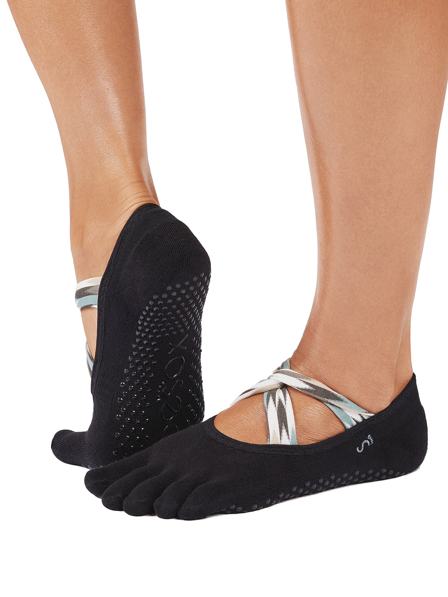 [ToeSox] Ivy Ultra Fine Knit アイビー ウルトラファインニット（Full-Toe／つま先あり） グリップ ソックス ／ ヨガ ピラティス 滑り止め付 靴下 25FW_D1 2507