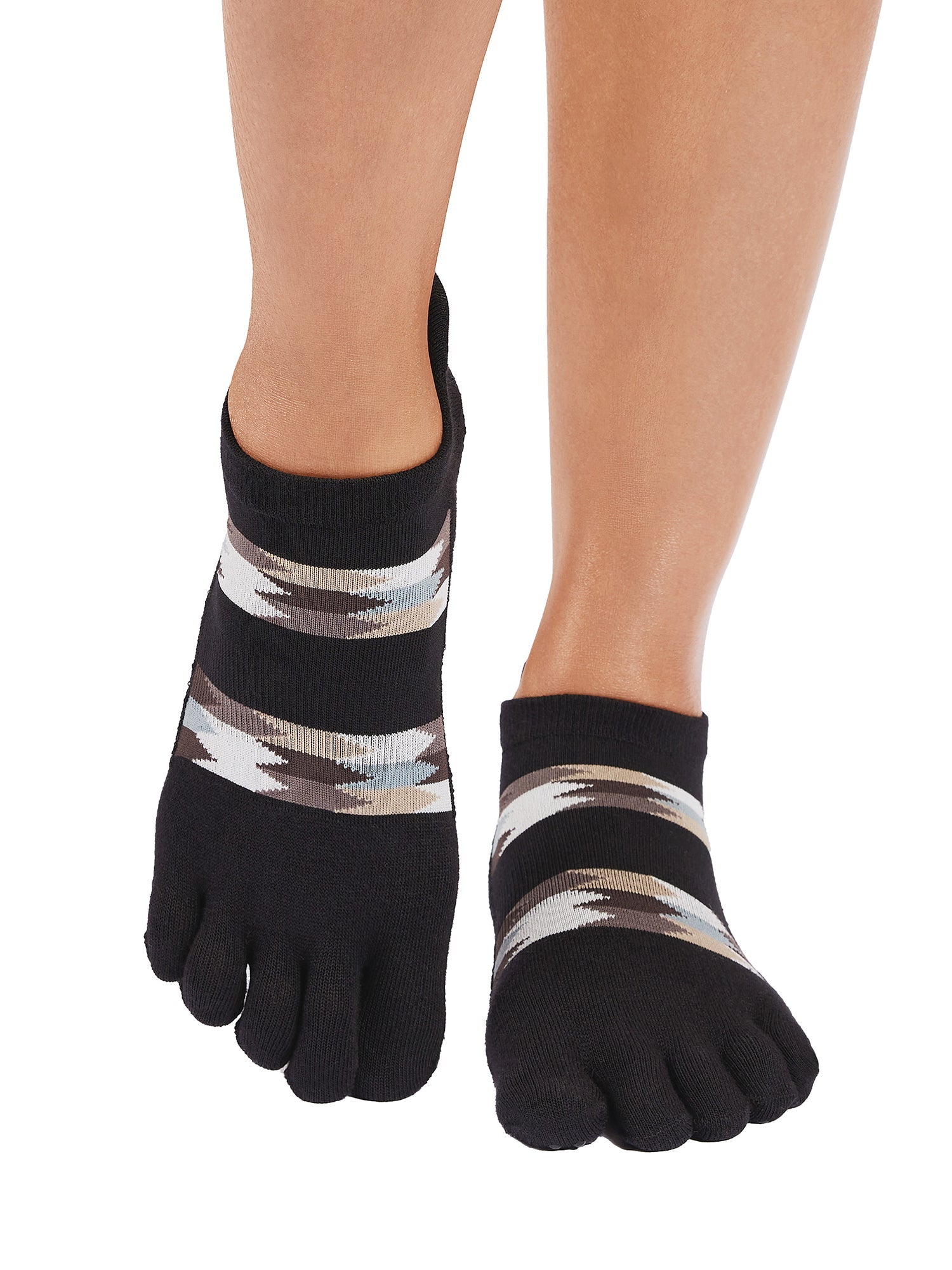 [ToeSox] Low Rise Ultra Fine Knit ローライズ ウルトラファインニット（Full-Toe／つま先あり） グリップ ソックス ／ ヨガ ピラティス 滑り止め付 靴下 25FW_D1