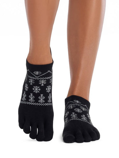 [ToeSox] Low Rise Ultra Fine Knit ローライズ ウルトラファインニット（Full-Toe／つま先あり） グリップ ソックス ／ ヨガ ピラティス 滑り止め付 靴下 26FW_D2