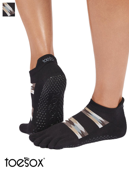 [ToeSox] Low Rise Ultra Fine Knit ローライズ ウルトラファインニット（Full-Toe／つま先あり） グリップ ソックス ／ ヨガ ピラティス 滑り止め付 靴下 25FW_D1