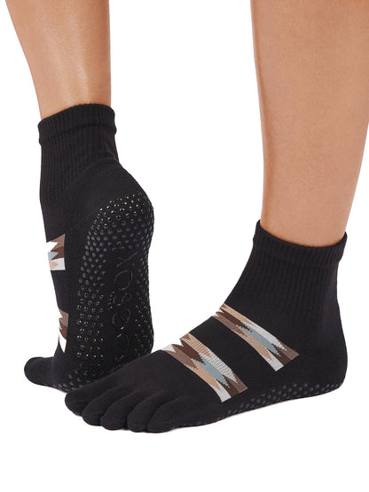 [ToeSox] Melody Ultra Fine Knit メロディー ウルトラファインニット（Full-Toe／つま先あり） グリップ ソックス／ ヨガ ピラティス 滑り止め付 靴下 クルー丈 25FW_D1