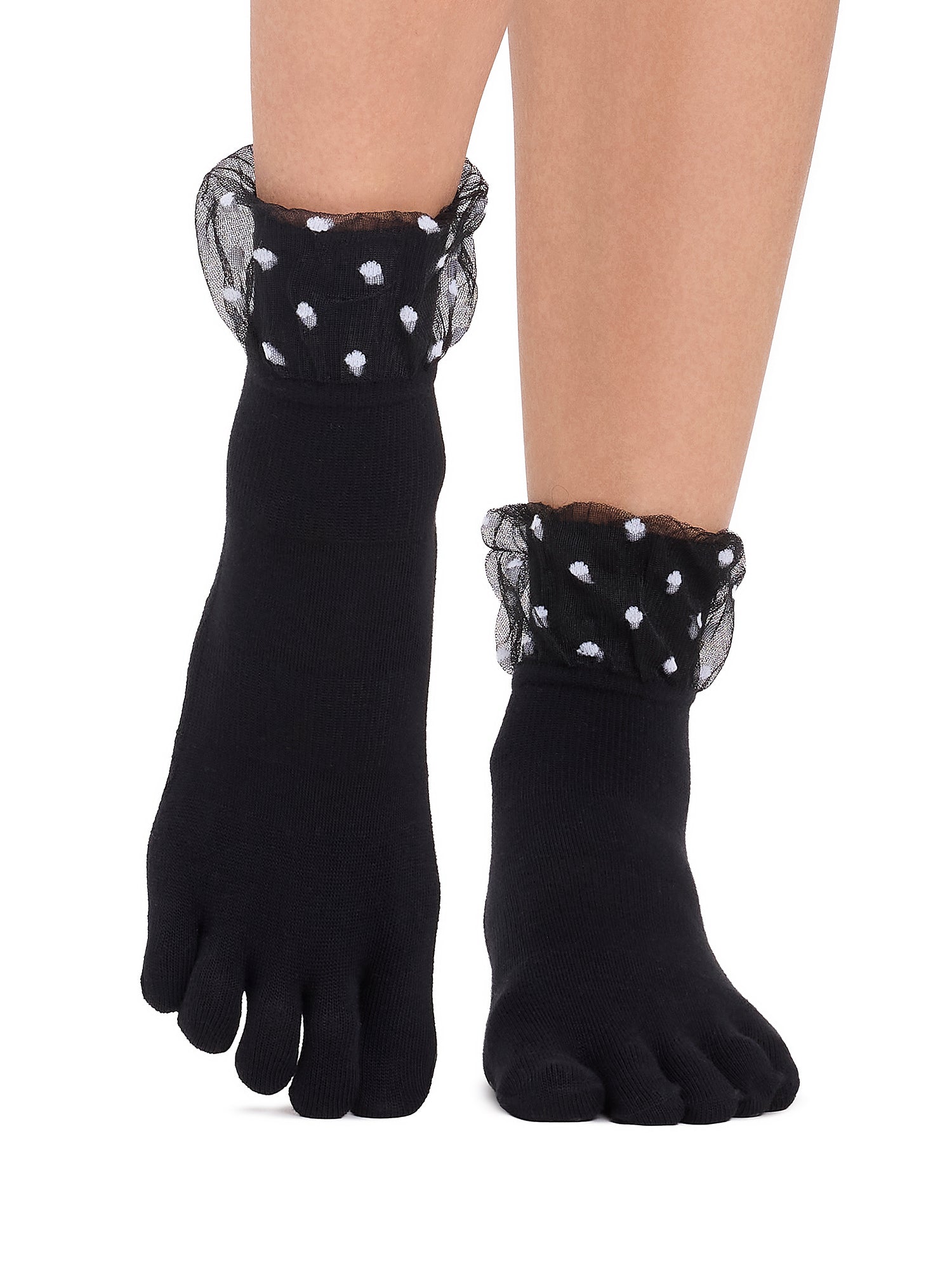 10%OFF[限定SALE][ToeSox] Melody Ultra Fine Knit メロディー ウルトラファインニット（Full-Toe／つま先あり） グリップ ソックス／ ヨガ ピラティス 滑り止め付 靴下 クルー丈 26FW_D1