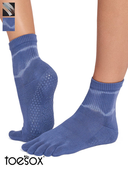 10%OFF[限定SALE][ToeSox] Melody Ultra Fine Knit メロディー ウルトラファインニット（Full-Toe／つま先あり） グリップ ソックス／ ヨガ ピラティス 滑り止め付 靴下 クルー丈 26SS_D2
