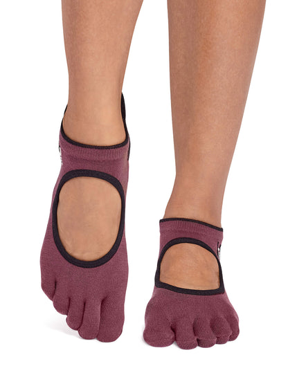 9%OFF[限定SALE][ToeSox] Bellarina Ultra Fine Knit ベラリナ ウルトラファインニット（Full-Toe／つま先あり） グリップ ソックス ／ ヨガ ピラティス 滑り止め付 靴下 26SS_D3