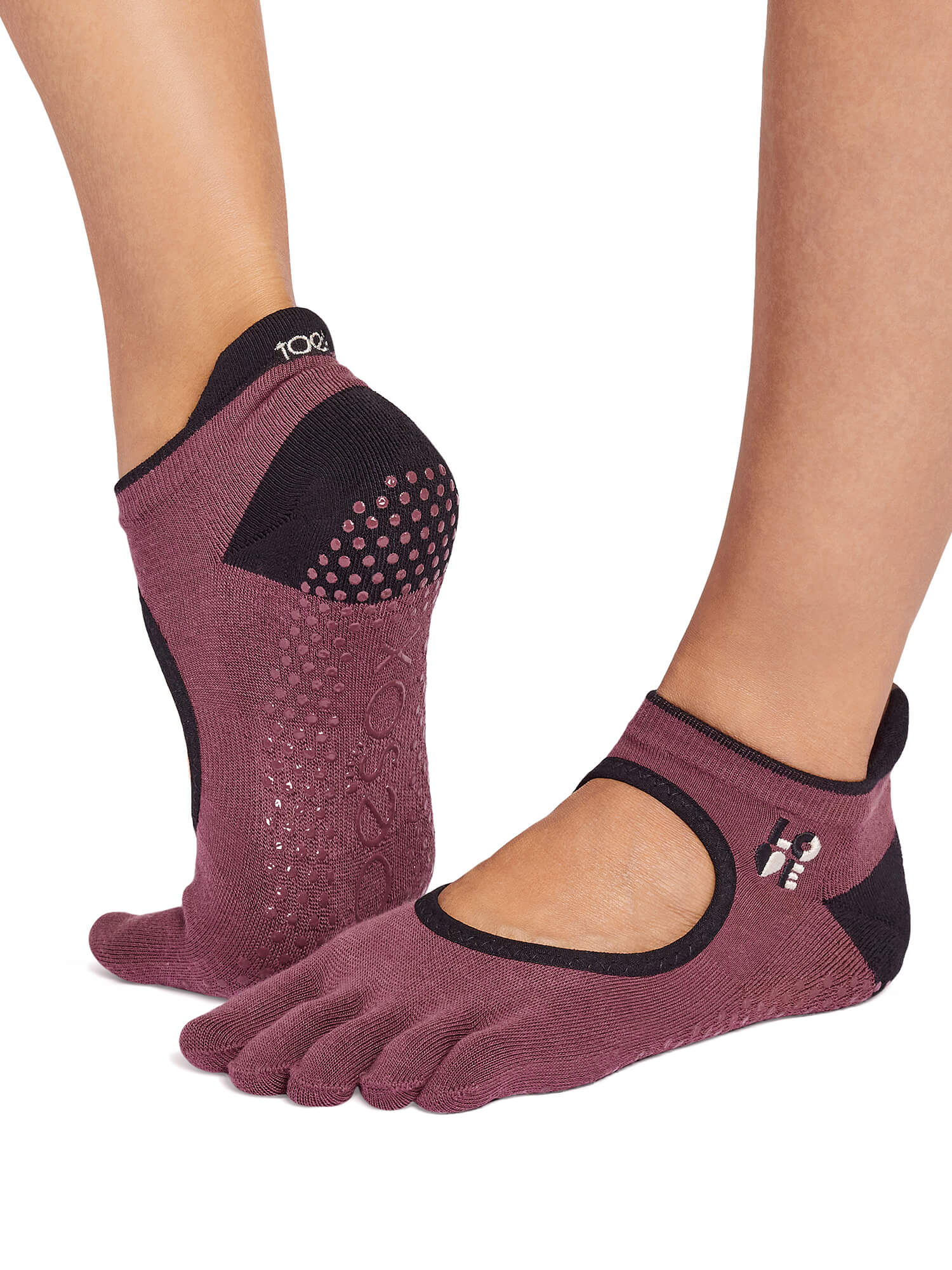 9%OFF[限定SALE][ToeSox] Bellarina Ultra Fine Knit ベラリナ ウルトラファインニット（Full-Toe／つま先あり） グリップ ソックス ／ ヨガ ピラティス 滑り止め付 靴下 26SS_D3