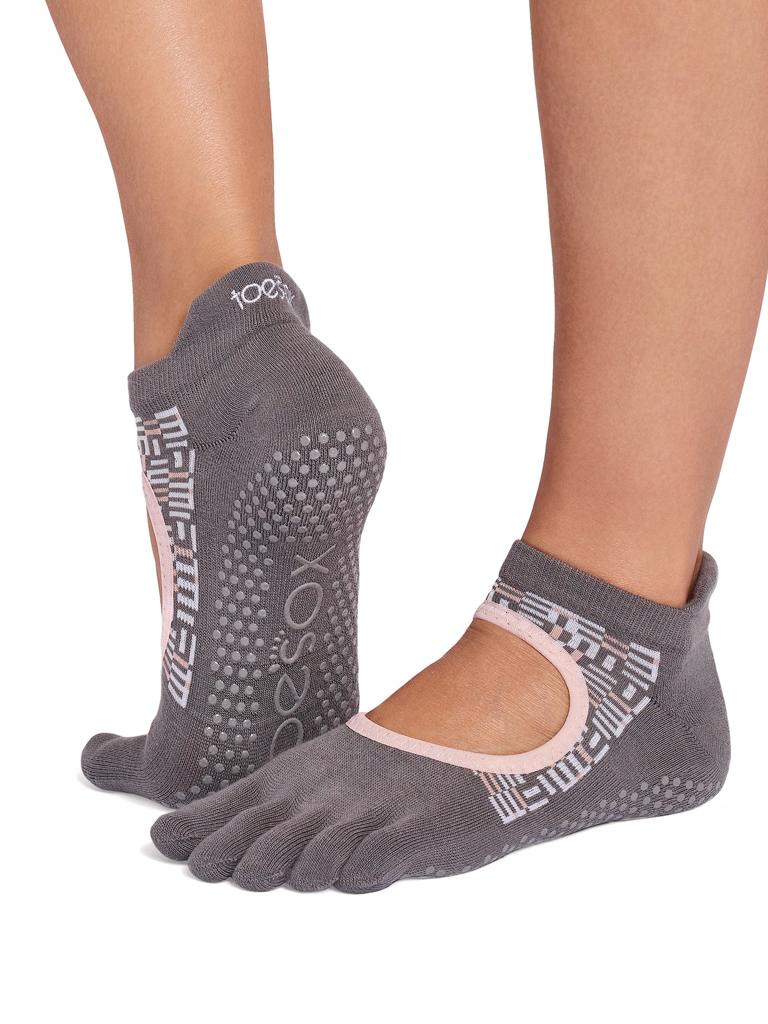 9%OFF[限定SALE][ToeSox] Bellarina Ultra Fine Knit ベラリナ ウルトラファインニット（Full-Toe／つま先あり） グリップ ソックス ／ ヨガ ピラティス 滑り止め付 靴下 26SS_D3