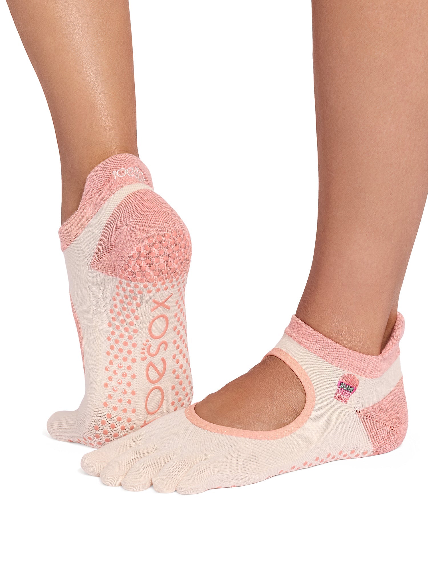 9%OFF[限定SALE][ToeSox] Bellarina Ultra Fine Knit ベラリナ ウルトラファインニット（Full-Toe／つま先あり） グリップ ソックス ／ ヨガ ピラティス 滑り止め付 靴下 26SS_D3