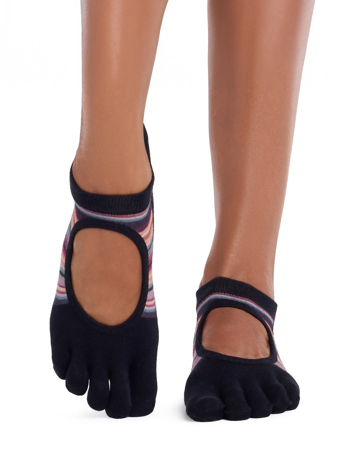 [限定SALE][ToeSox] Bellarina Ultra Fine Knit ベラリナ ウルトラファインニット（Full-Toe／つま先あり） グリップ ソックス ／ ヨガ ピラティス 滑り止め付 靴下 26FW_D2