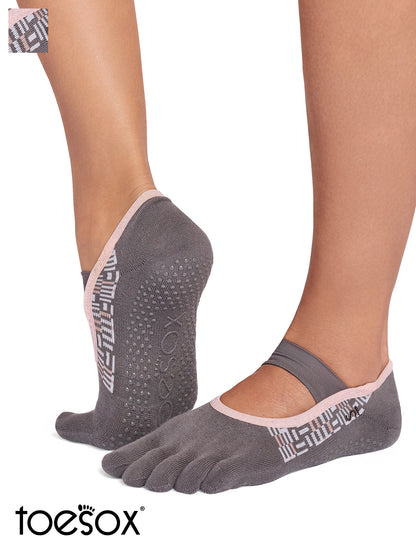 [ToeSox] Mia Ultra Fine Knit ミア ウルトラファインニット（Full-Toe／つま先あり） グリップ ソックス ／ ヨガ ピラティス 滑り止め付 靴下 26SS_D2