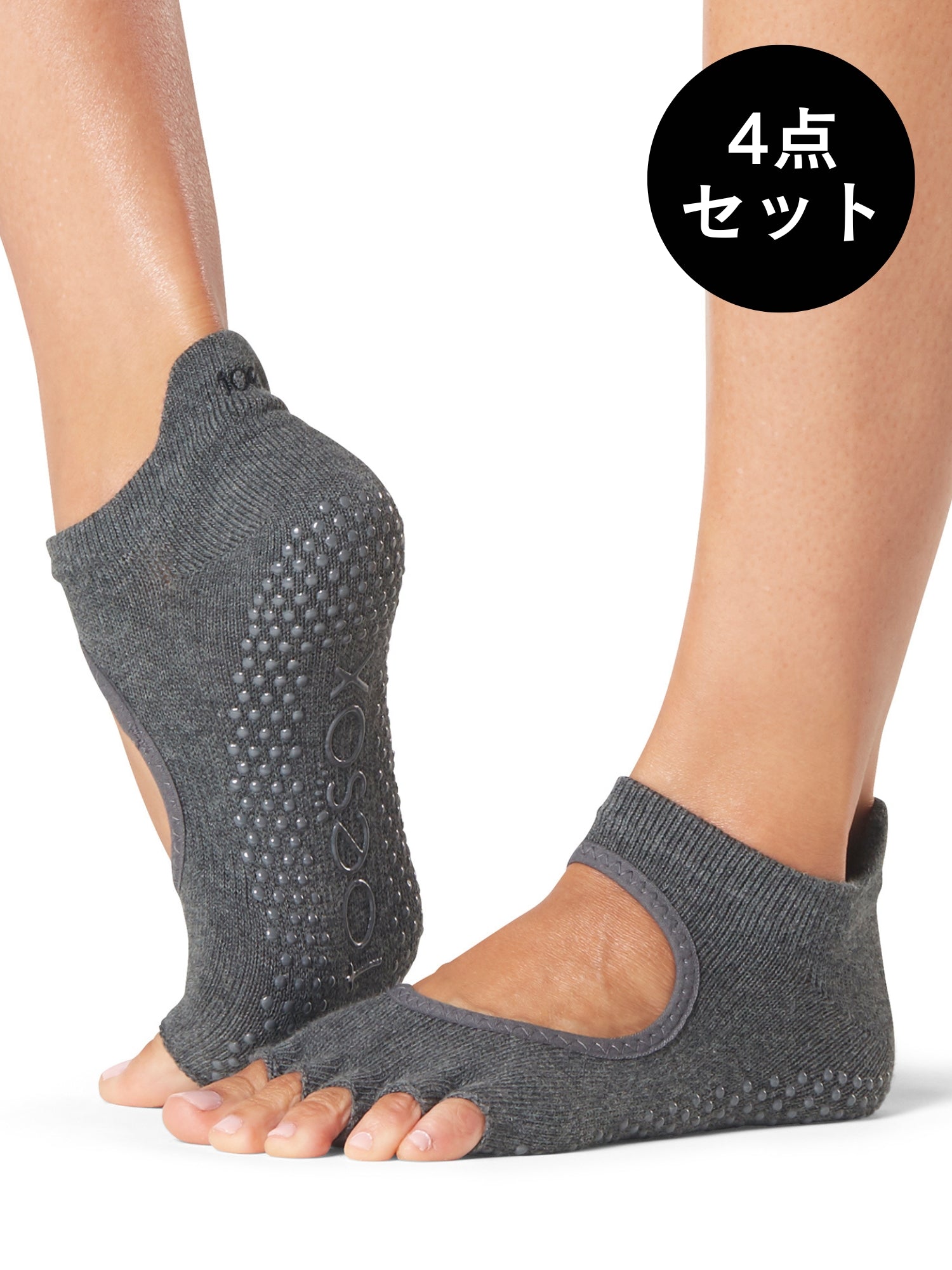 20%OFF[ToeSox] 4パックセット Bellarina ベラリナ（Half-Toe／つま先