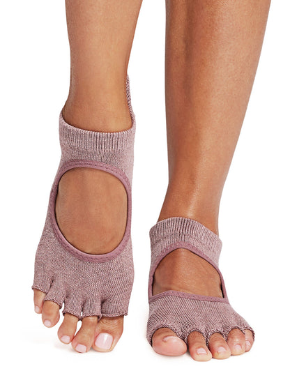 [ToeSox] Bellarina ベラリナ（Half-Toe／つま先なし） グリップ ソックス ／ ヨガ ピラティス 滑り止め付 靴下
