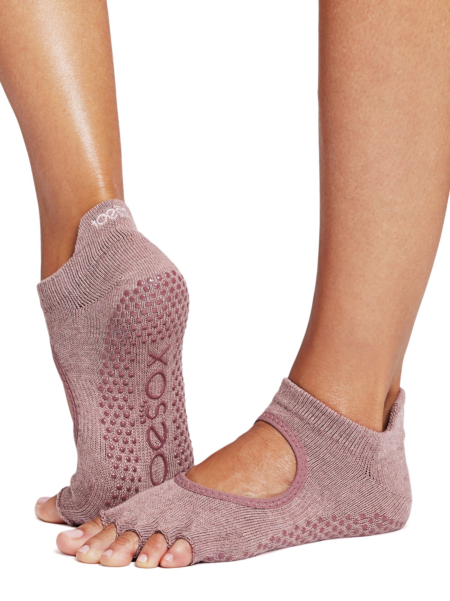[ToeSox] Bellarina ベラリナ（Half-Toe／つま先なし） グリップ ソックス ／ ヨガ ピラティス 滑り止め付 靴下