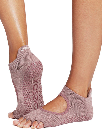 [ToeSox] Bellarina ベラリナ（Half-Toe／つま先なし） グリップ ソックス ／ ヨガ ピラティス 滑り止め付 靴下
