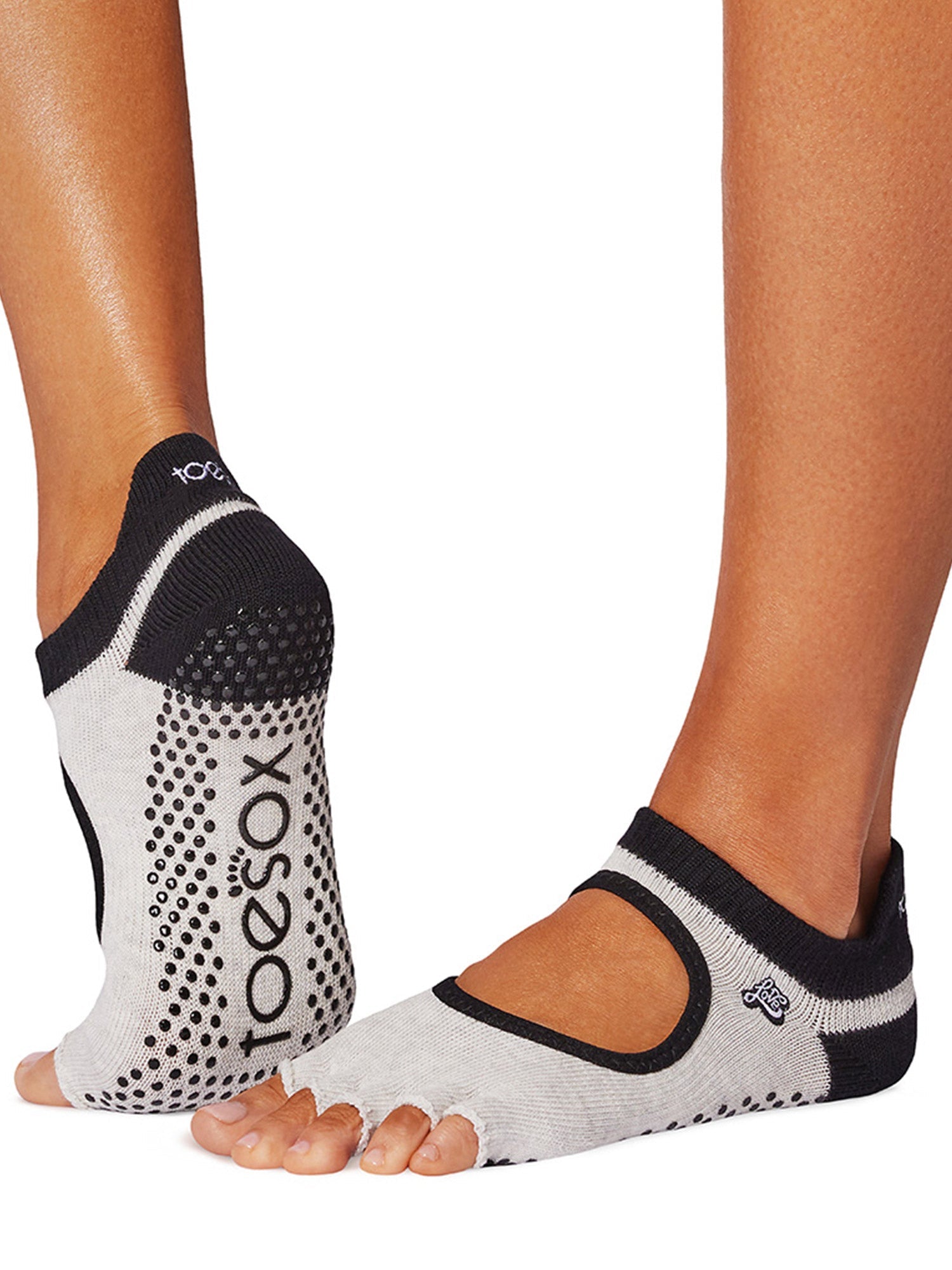 [限定SALE][ToeSox] Bellarina ベラリナ（Half-Toe／つま先なし） グリップ ソックス ／ ヨガ ピラティス 滑り止め付 靴下 [EX]