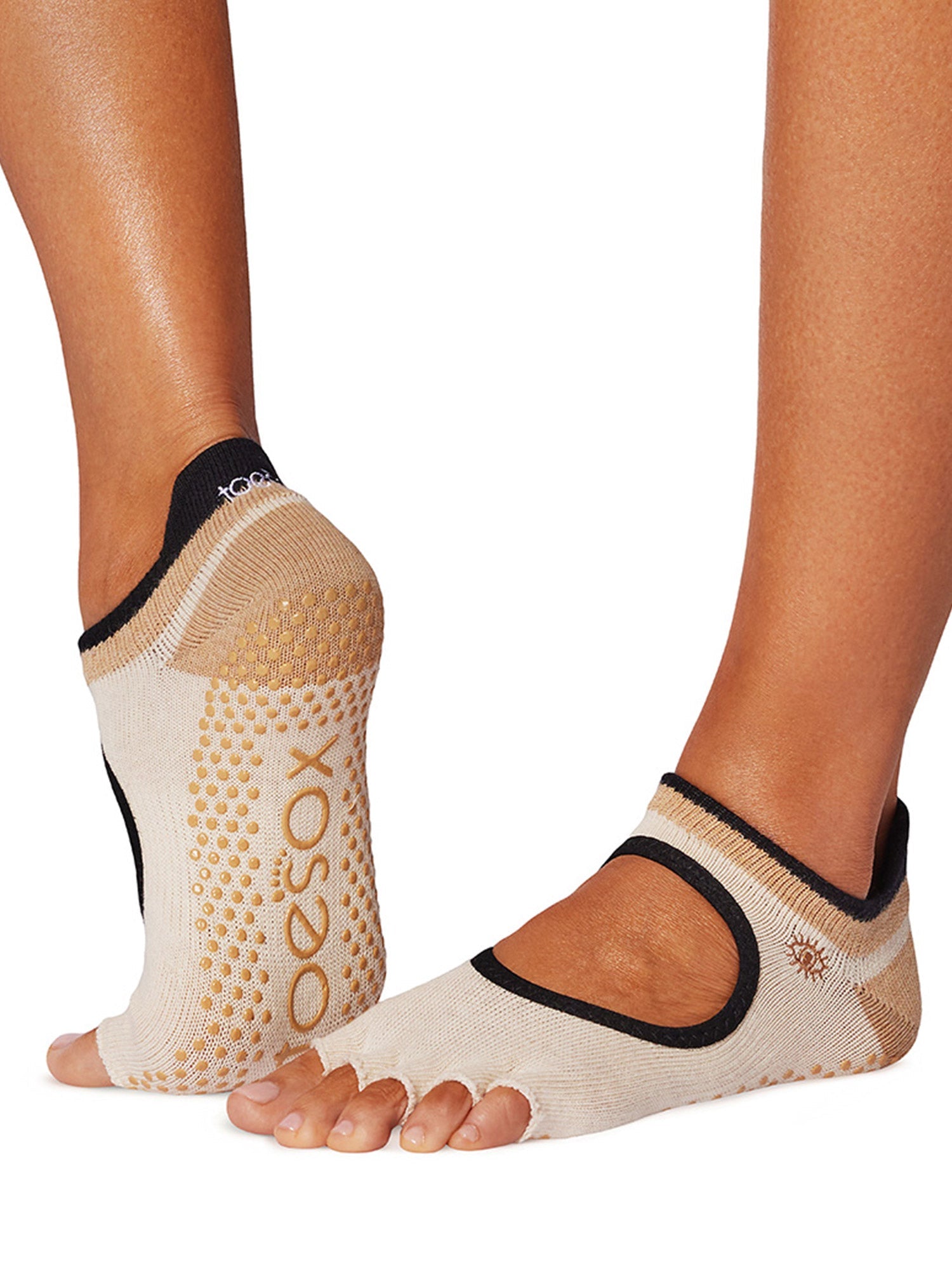 [ToeSox] Bellarina ベラリナ（Half-Toe／つま先なし） グリップ ソックス ／ ヨガ ピラティス 滑り止め付 靴下 25FW_D3