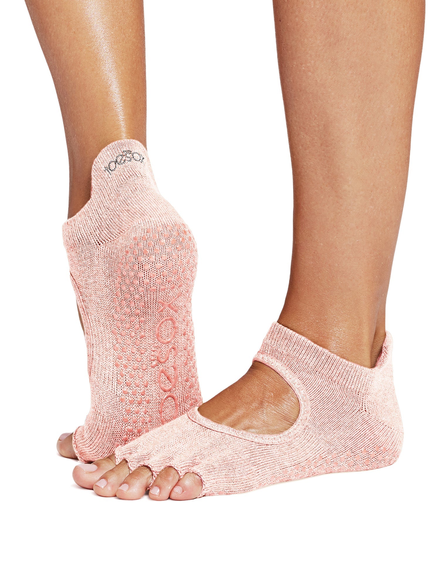 [限定SALE][ToeSox] Bellarina ベラリナ（Half-Toe／つま先なし） グリップ ソックス ／ ヨガ ピラティス 滑り止め付 靴下 [EX]