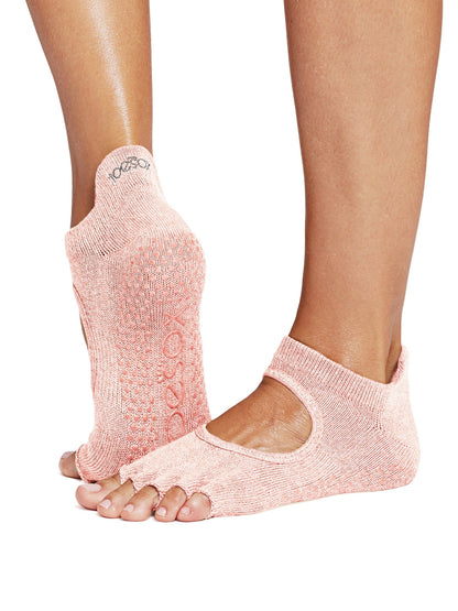 [限定SALE][ToeSox] Bellarina ベラリナ（Half-Toe／つま先なし） グリップ ソックス ／ ヨガ ピラティス 滑り止め付 靴下 [EX]