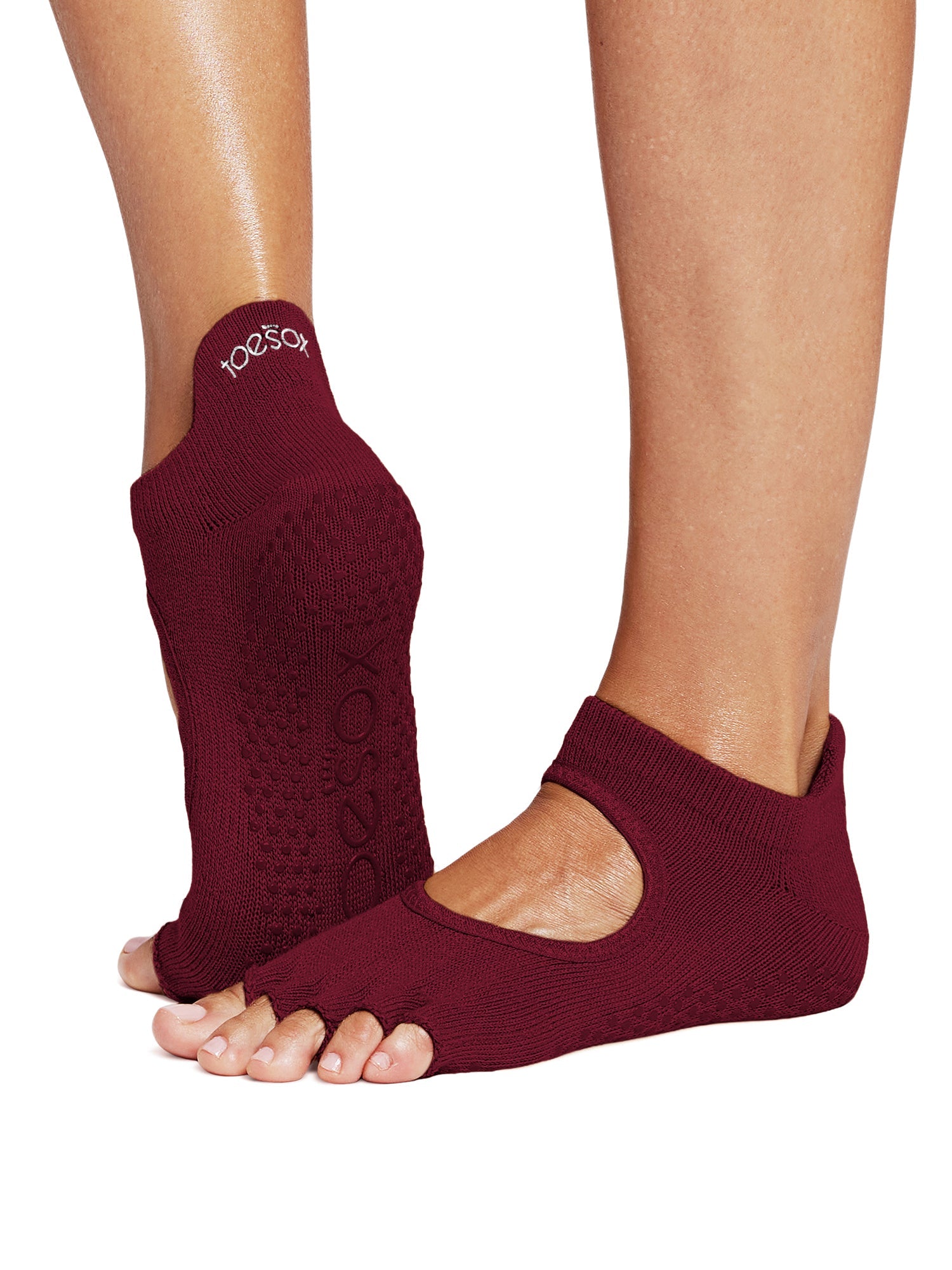 [限定SALE][ToeSox] Bellarina ベラリナ（Half-Toe／つま先なし） グリップ ソックス ／ ヨガ ピラティス 滑り止め付 靴下 [EX]