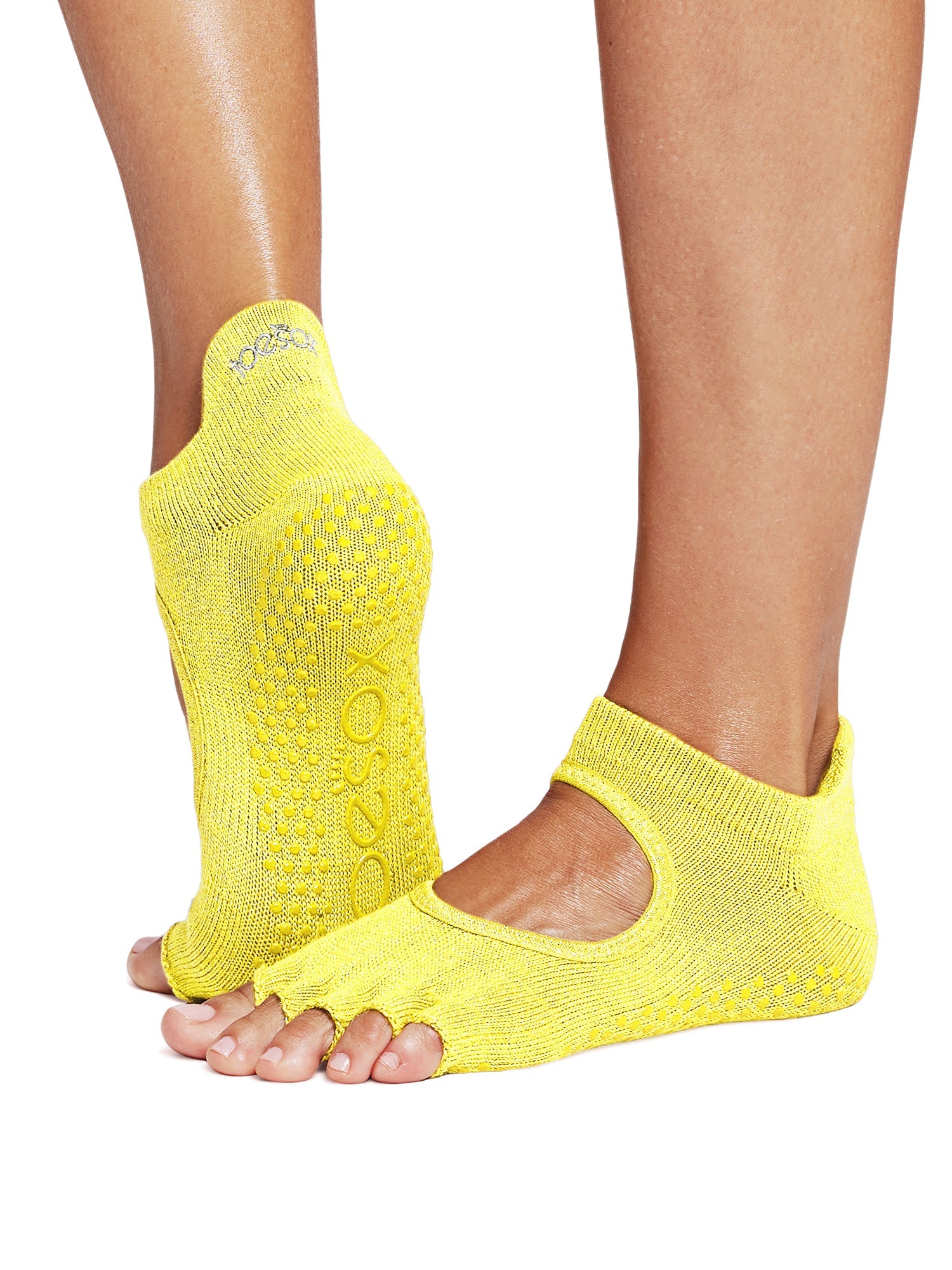[限定SALE][ToeSox] Bellarina ベラリナ（Half-Toe／つま先なし） グリップ ソックス ／ ヨガ ピラティス 滑り止め付 靴下 [EX]