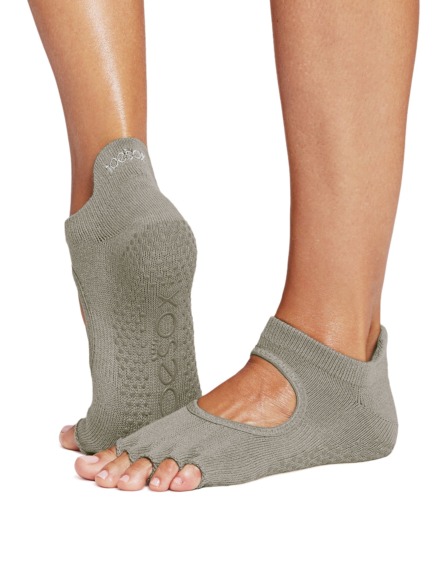 [限定SALE][ToeSox] Bellarina ベラリナ（Half-Toe／つま先なし） グリップ ソックス ／ ヨガ ピラティス 滑り止め付 靴下 [EX]